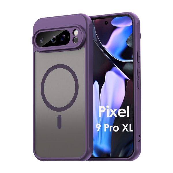 Handyhülle für Google Pixel 9 Pro XL Matt Case Schutzhülle Kratzfest Passgenau Lila
