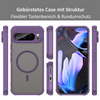 Handyhülle für Google Pixel 9 Pro XL Matt Case Schutzhülle Kratzfest Passgenau Lila