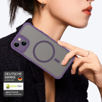 Handyhülle für Apple iPhone 13 Matt Case Schutzhülle Kratzfest Passgenau Lila