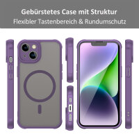 Handyhülle für Apple iPhone 13 Matt Case Schutzhülle Kratzfest Passgenau Lila