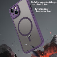 Handyhülle für Apple iPhone 13 Matt Case Schutzhülle Kratzfest Passgenau Lila