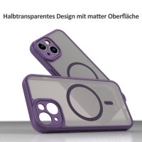 Handyhülle für Apple iPhone 13 Matt Case Schutzhülle Kratzfest Passgenau Lila