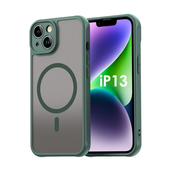 Handyhülle für Apple iPhone 13 – Matt Case Grün