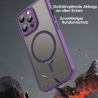 Handyhülle für Apple iPhone 13 Pro Matt Case Schutzhülle Kratzfest Passgenau Lila