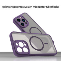 Handyhülle für Apple iPhone 13 Pro Matt Case Schutzhülle Kratzfest Passgenau Lila