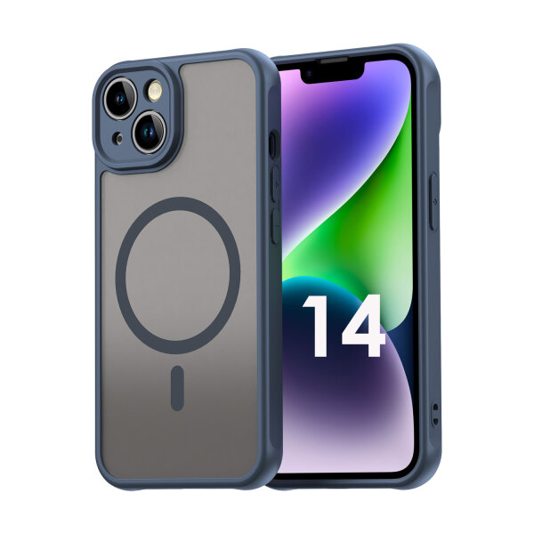Handyhülle für Apple iPhone 14 – Matt Case Blau