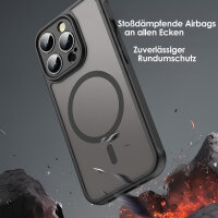 Handyhülle für Apple iPhone 14 Pro Matt Case Schutzhülle Kratzfest Passgenau Schwarz