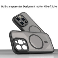 Handyhülle für Apple iPhone 14 Pro Matt Case Schutzhülle Kratzfest Passgenau Schwarz