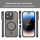 Handyhülle für Apple iPhone 14 Pro Matt Case Schutzhülle Kratzfest Passgenau Schwarz
