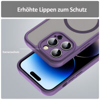 Handyhülle für Apple iPhone 14 Pro – Matt Case Lila