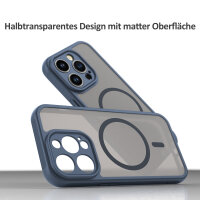 Handyhülle für Apple iPhone 14 Pro – Matt Case Blau