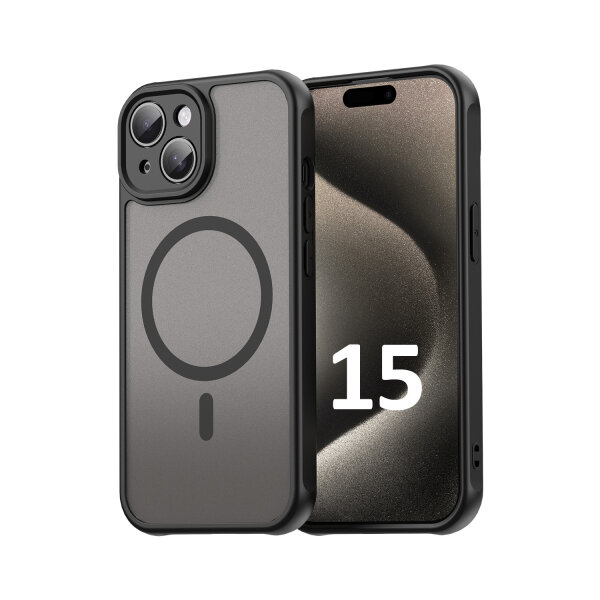 Handyhülle für Apple iPhone 15 - Matt Case Schwarz