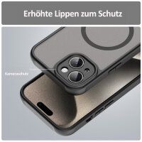 Handyhülle für Apple iPhone 15 - Matt Case Schwarz