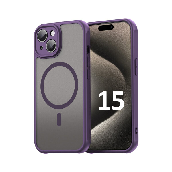 Handyhülle für Apple iPhone 15 - Matt Case Lila