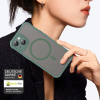 Handyhülle für Apple iPhone 15 Matt Case Schutzhülle Kratzfest Passgenau Grün