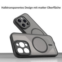 Handyhülle für Apple iPhone 15 Pro - Matt Case Schwarz