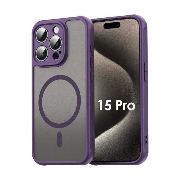 Handyhülle für Apple iPhone 15 Pro - Matt Case Lila