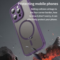Handyhülle für Apple iPhone 15 Pro Max Matt Case Schutzhülle Kratzfest Passgenau Lila