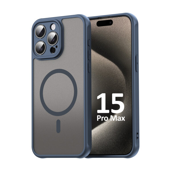 Handyhülle für Apple iPhone 15 Pro Max - Matt Case Blau