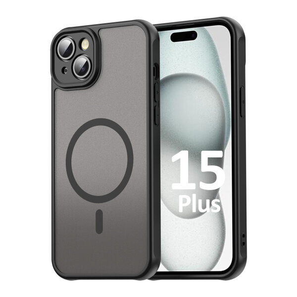 Handyhülle für Apple iPhone 15 Plus - Matt Case Schwarz