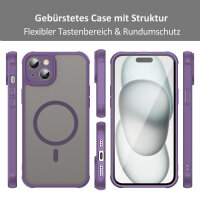 Handyhülle für Apple iPhone 15 Plus - Matt Case Lila