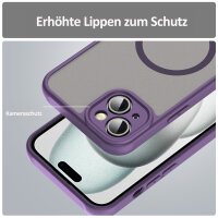Handyhülle für Apple iPhone 15 Plus - Matt Case Lila