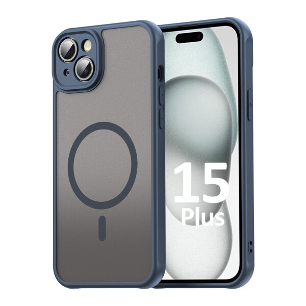 Handyhülle für Apple iPhone 15 Plus - Matt Case Blau