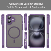 Handyhülle für Apple iPhone 16 – Matt Case Lila