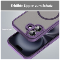 Handyhülle für Apple iPhone 16 – Matt Case Lila