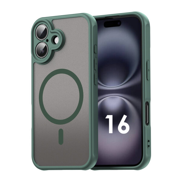 Handyhülle für Apple iPhone 16 – Matt Case Grün
