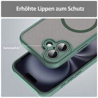 Handyhülle für Apple iPhone 16 – Matt Case Grün