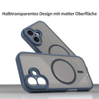 Handyhülle für Apple iPhone 16 – Matt Case Blau