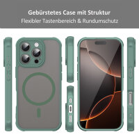 Handyhülle für Apple iPhone 16 Pro Matt Case Schutzhülle Kratzfest Passgenau Grün