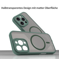 Handyhülle für Apple iPhone 16 Pro Matt Case Schutzhülle Kratzfest Passgenau Grün