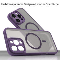 Handyhülle für Apple iPhone 16 Pro Max Matt Case Schutzhülle Kratzfest Passgenau Lila