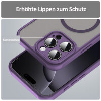 Handyhülle für Apple iPhone 16 Pro Max Matt Case Schutzhülle Kratzfest Passgenau Lila