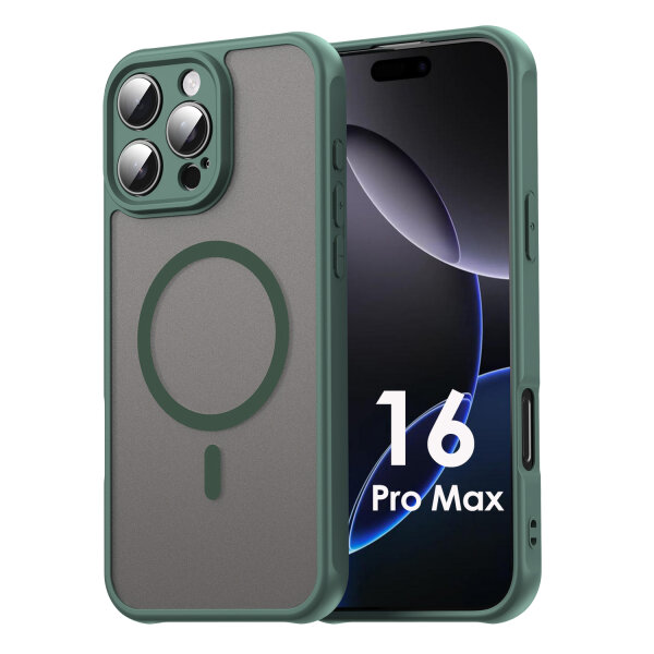 Handyhülle für Apple iPhone 16 Pro Max – Matt Case Grün