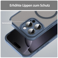 Handyhülle für Apple iPhone 16 Pro Max - Matt Case Blau