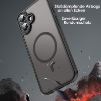 Handyhülle für Apple iPhone 16 Plus – Matt Case Schwarz