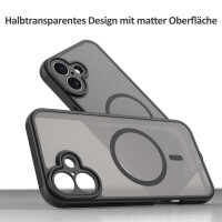 Handyhülle für Apple iPhone 16 Plus – Matt Case Schwarz