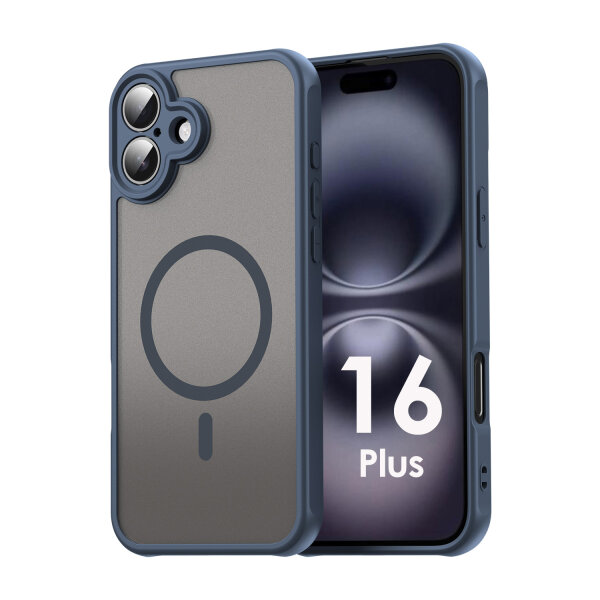 Handyhülle für Apple iPhone 16 Plus – Matt Case Blau
