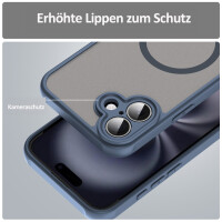 Handyhülle für Apple iPhone 16 Plus – Matt Case Blau