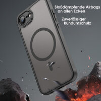 Handyhülle für Apple iPhone 16E Matt Case Schutzhülle Kratzfest Passgenau Schwarz