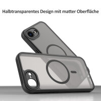 Handyhülle für Apple iPhone 16E Matt Case Schutzhülle Kratzfest Passgenau Schwarz
