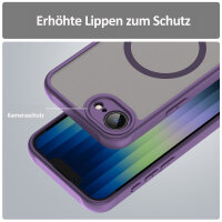 Handyhülle für Apple iPhone 16E Matt Case Schutzhülle Kratzfest Passgenau Lila