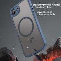 Handyhülle für Apple iPhone 16E Matt Case Schutzhülle Kratzfest Passgenau Blau