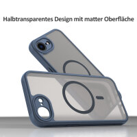 Handyhülle für Apple iPhone 16E Matt Case Schutzhülle Kratzfest Passgenau Blau