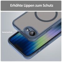 Handyhülle für Apple iPhone 16E Matt Case Schutzhülle Kratzfest Passgenau Blau