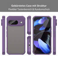Handyhülle für Google Pixel 9 Matt Stoßfest Schutzhülle Back cover in Lila
