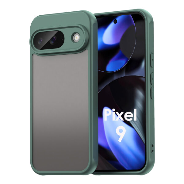 Handyhülle für Google Pixel 9 Matt Stoßfest Schutzhülle Back cover in Grün